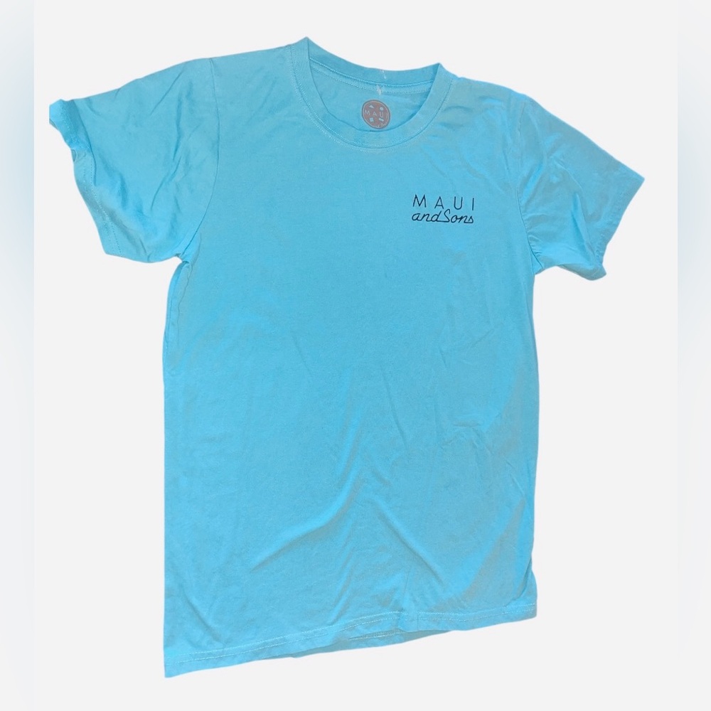 Maui & Sons Unisex Size Small Blue Tshirt